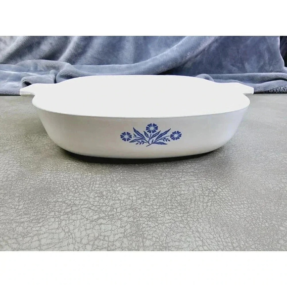 Corning Ware Baking Dish 9" P-9-B White Cornflower Vintage Square Casserole Dish - Picture 1 of 7